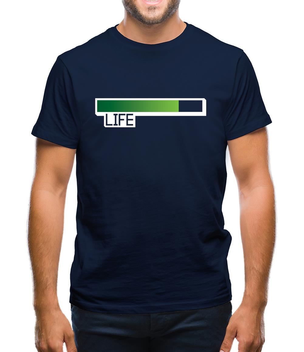 Life Bar Video Games Mens T-Shirt Life Bar Video Games Mens T-Shirt