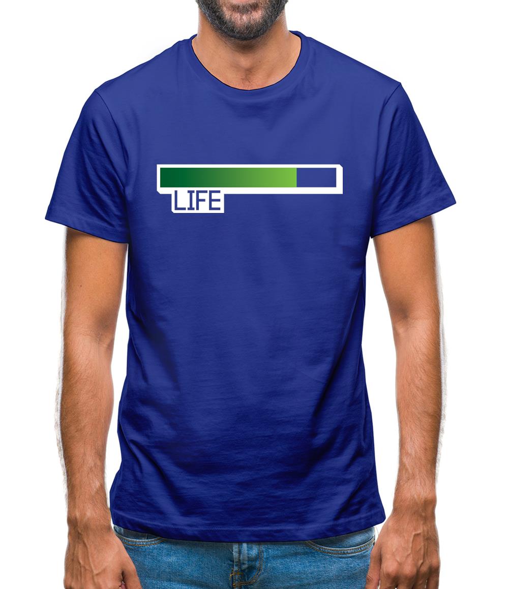 Life Bar Video Games Mens T-Shirt Life Bar Video Games Mens T-Shirt