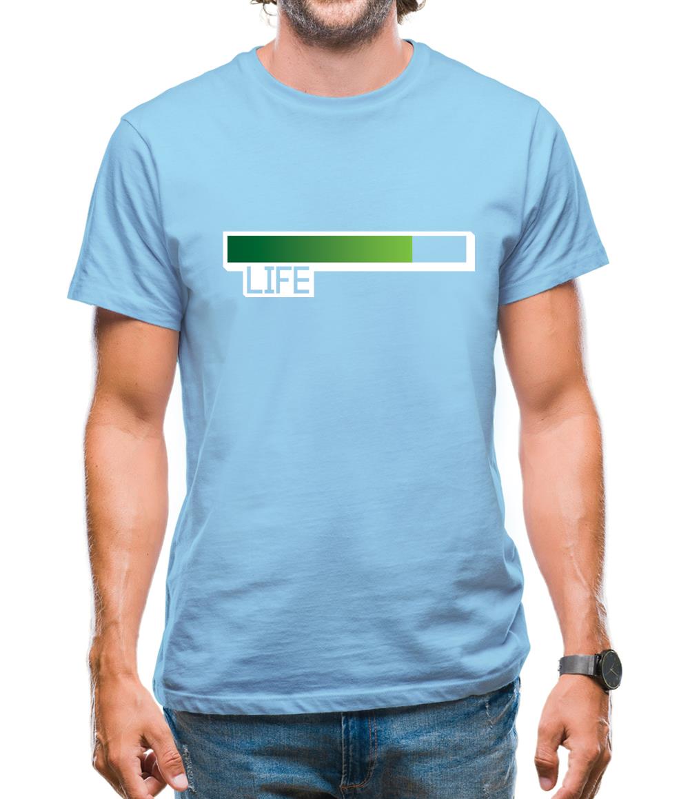 Life Bar Video Games Mens T-Shirt Life Bar Video Games Mens T-Shirt