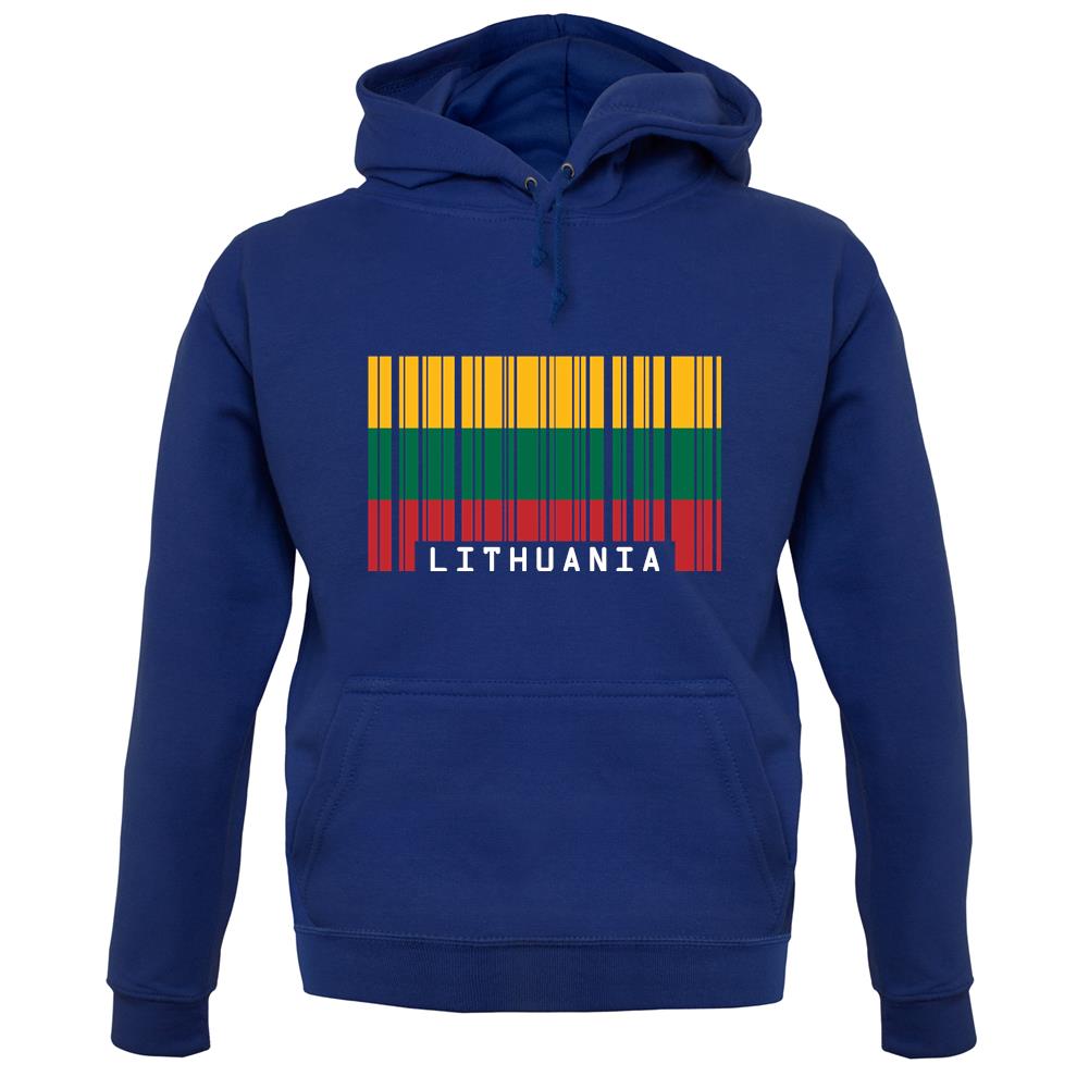 Lithuania Barcode Style Flag unisex hoodie Lithuania Barcode Style Flag unisex hoodie