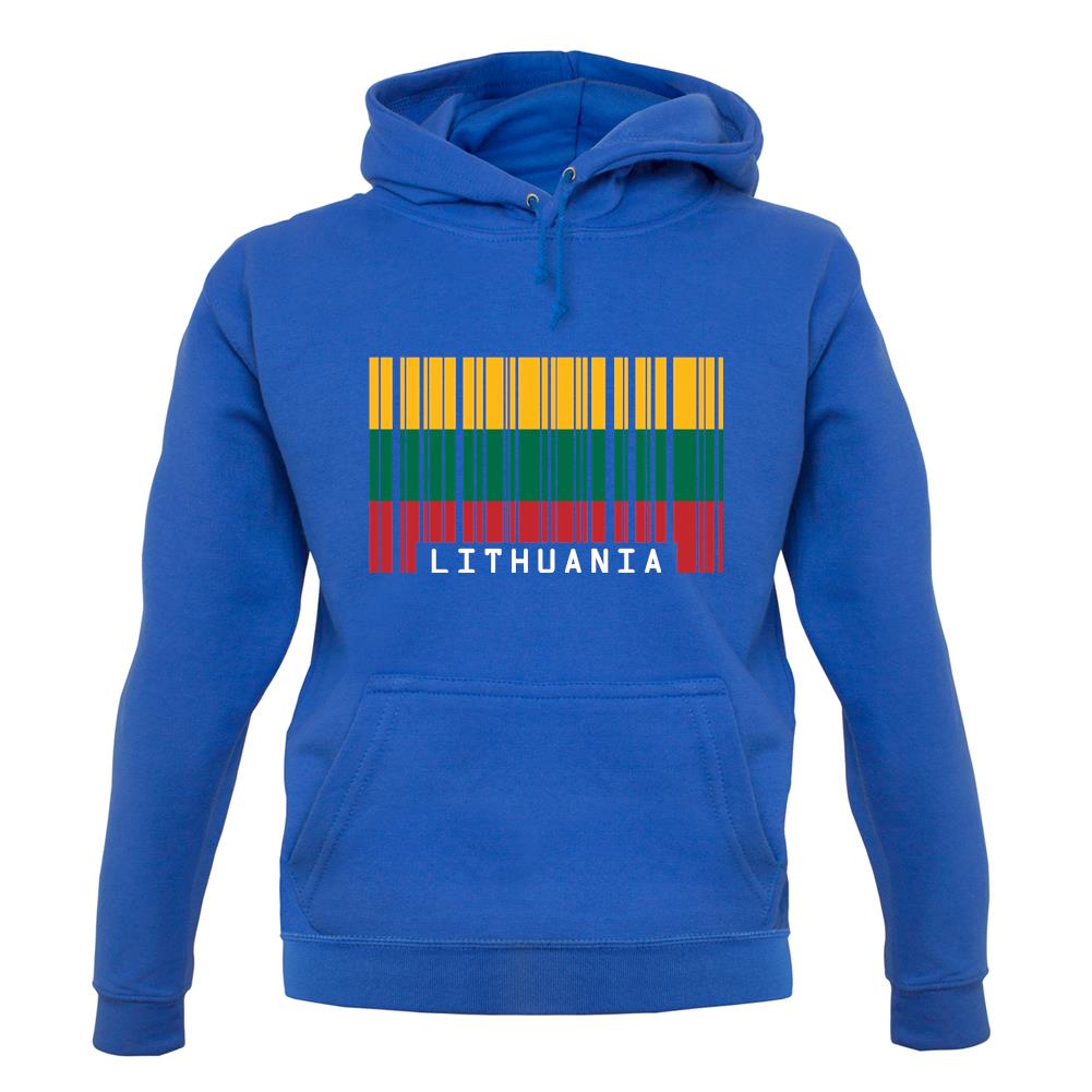 Lithuania Barcode Style Flag unisex hoodie Lithuania Barcode Style Flag unisex hoodie
