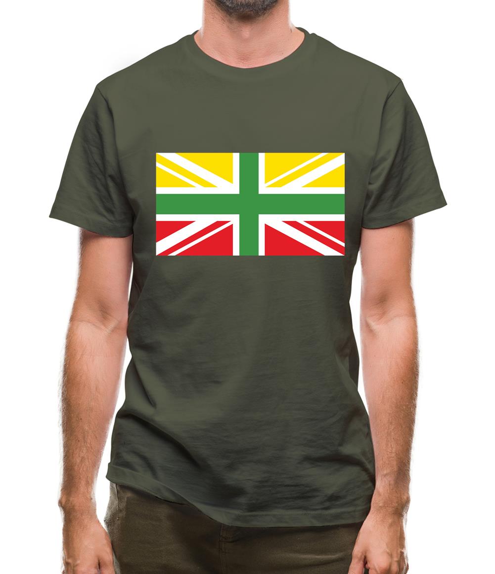 Lithuanian Union Jack Mens T-Shirt Lithuanian Union Jack Mens T-Shirt