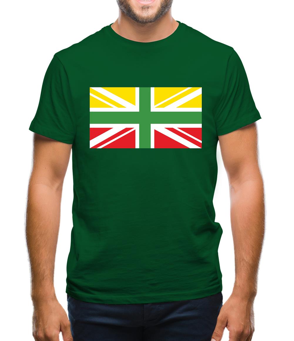 Lithuanian Union Jack Mens T-Shirt Lithuanian Union Jack Mens T-Shirt
