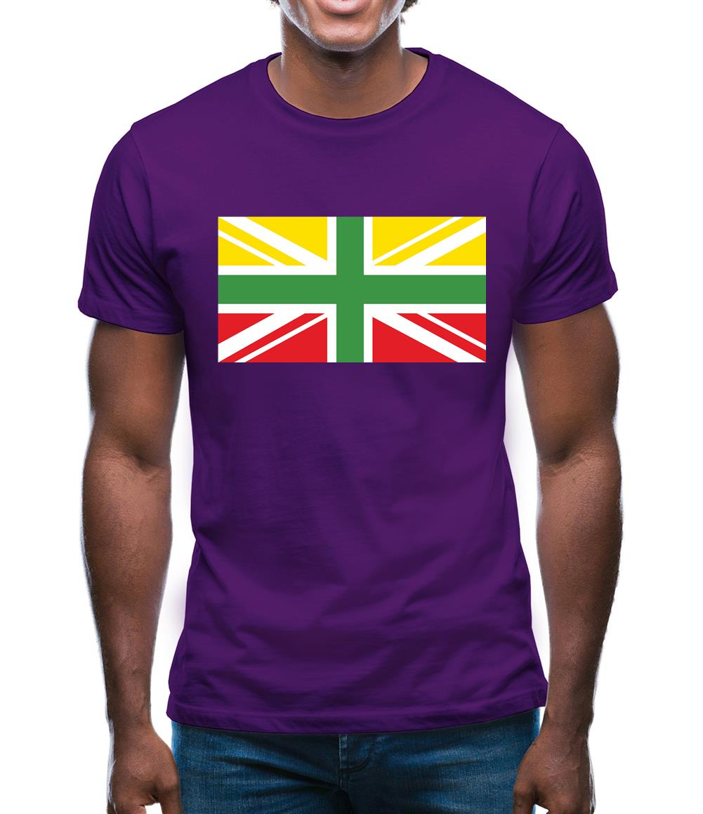 Lithuanian Union Jack Mens T-Shirt Lithuanian Union Jack Mens T-Shirt