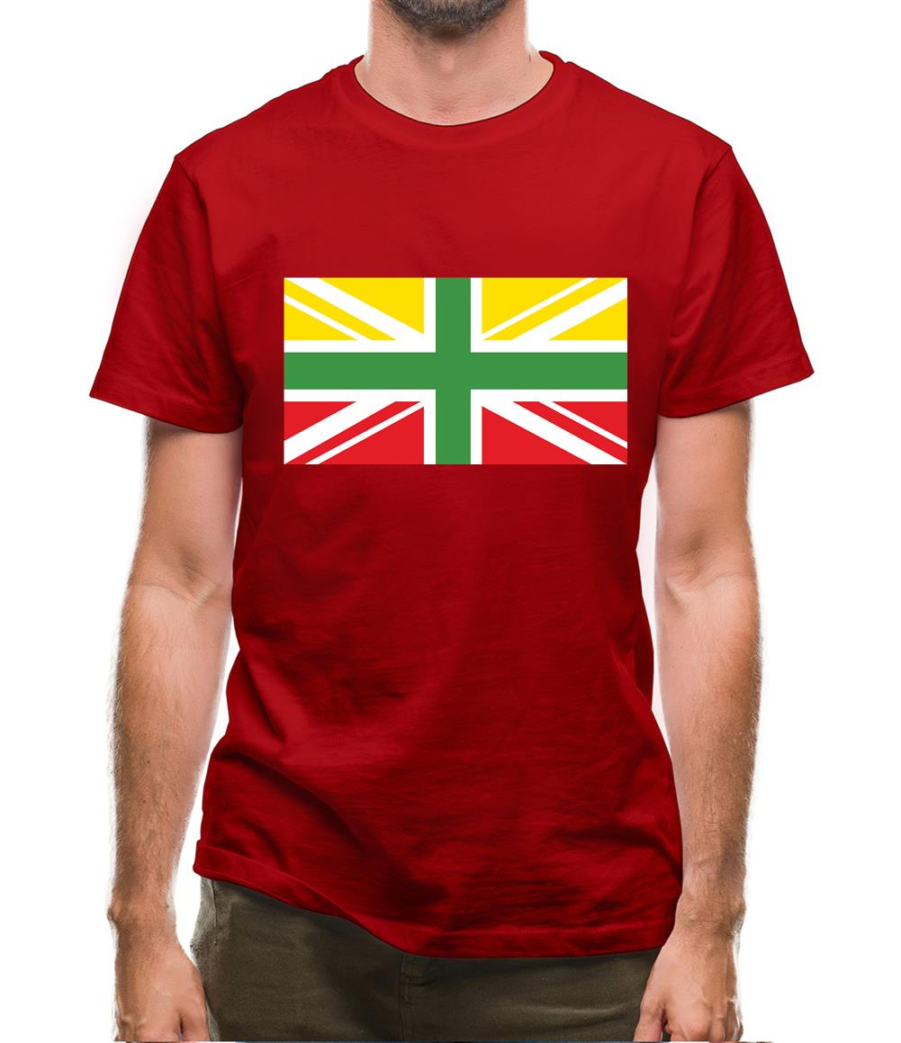 Lithuanian Union Jack Mens T-Shirt Lithuanian Union Jack Mens T-Shirt
