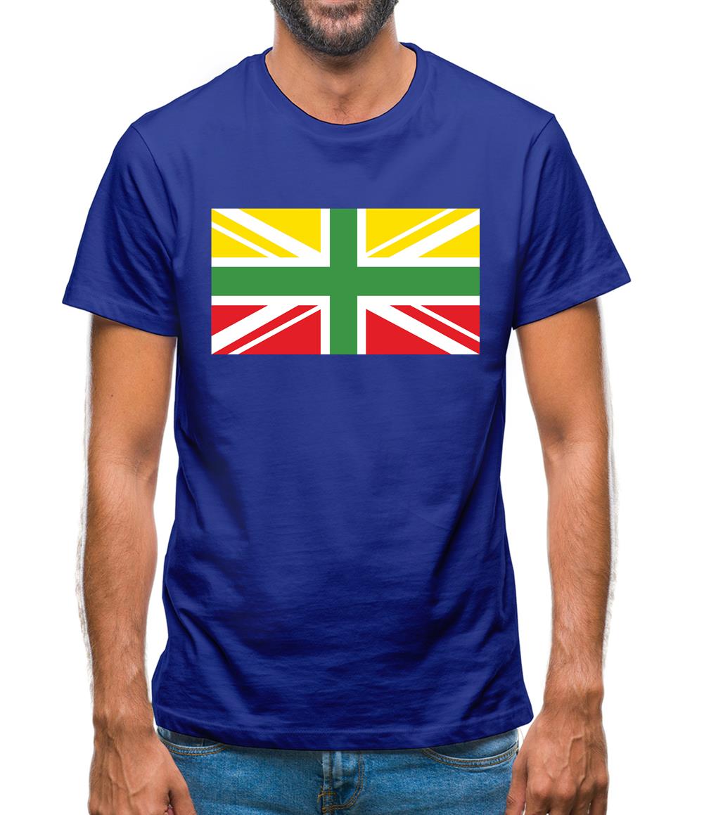 Lithuanian Union Jack Mens T-Shirt Lithuanian Union Jack Mens T-Shirt