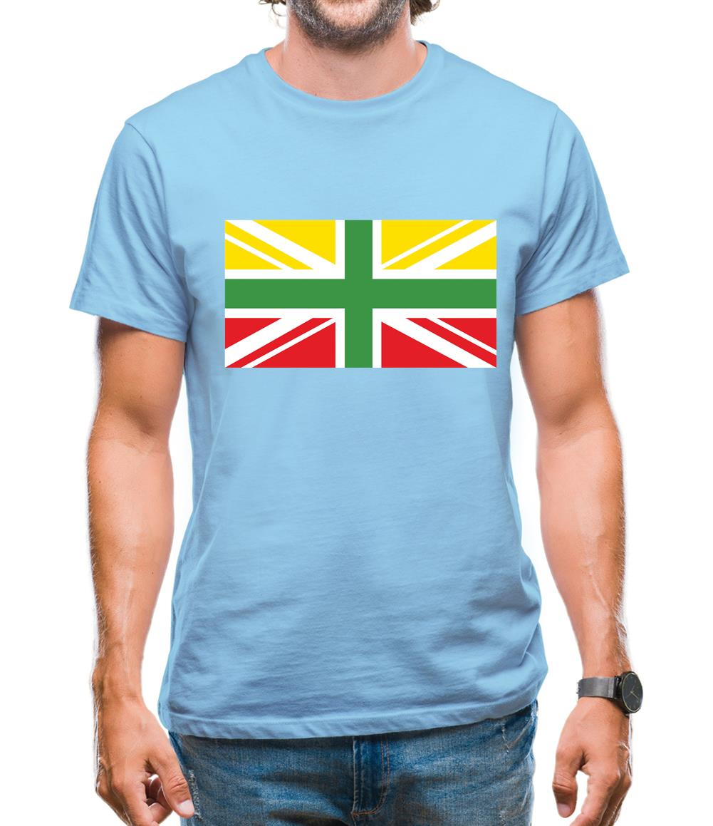 Lithuanian Union Jack Mens T-Shirt Lithuanian Union Jack Mens T-Shirt