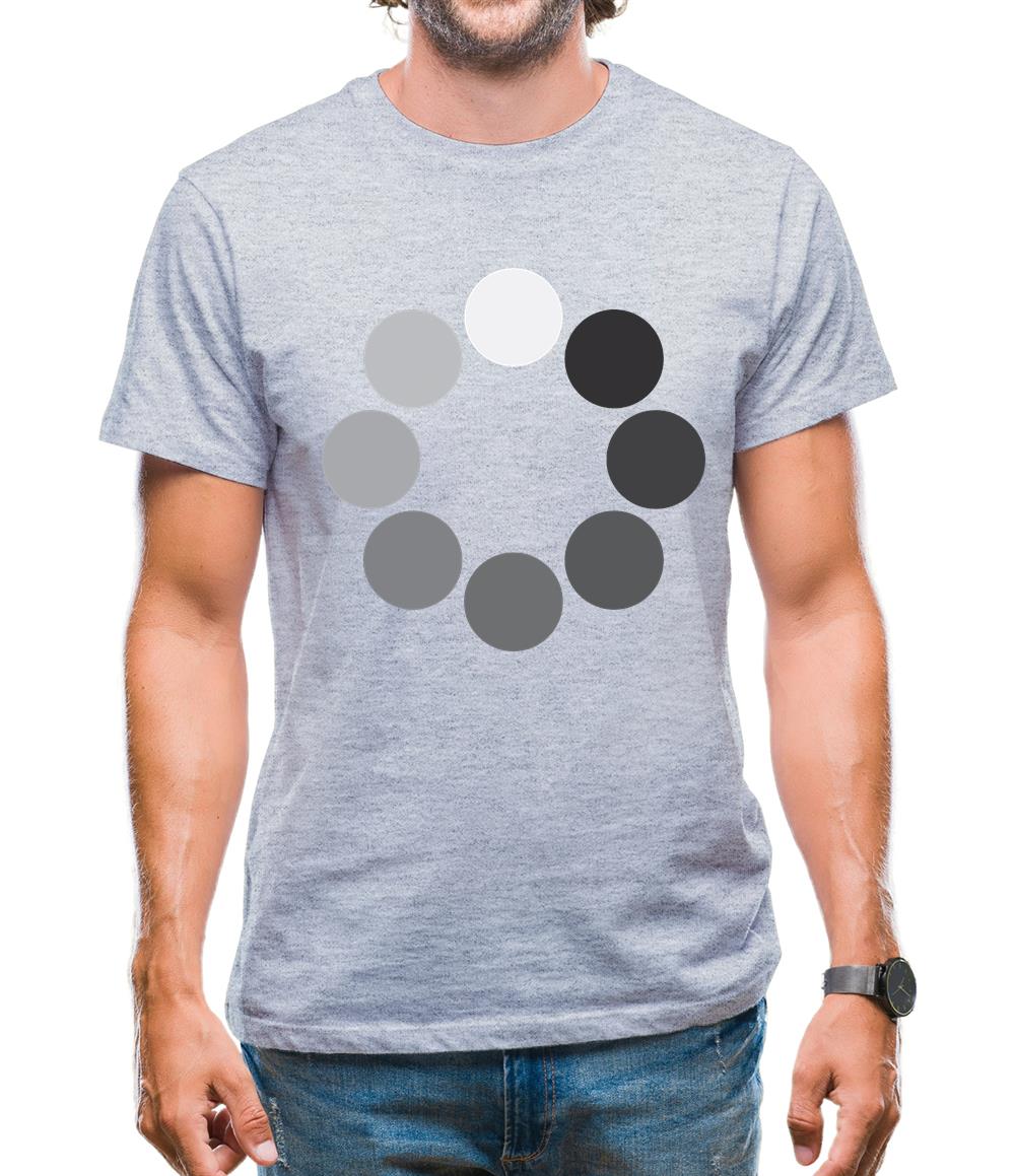 Loading Screen Buffering Circles Mens T-Shirt Loading Screen Buffering Circles Mens T-Shirt
