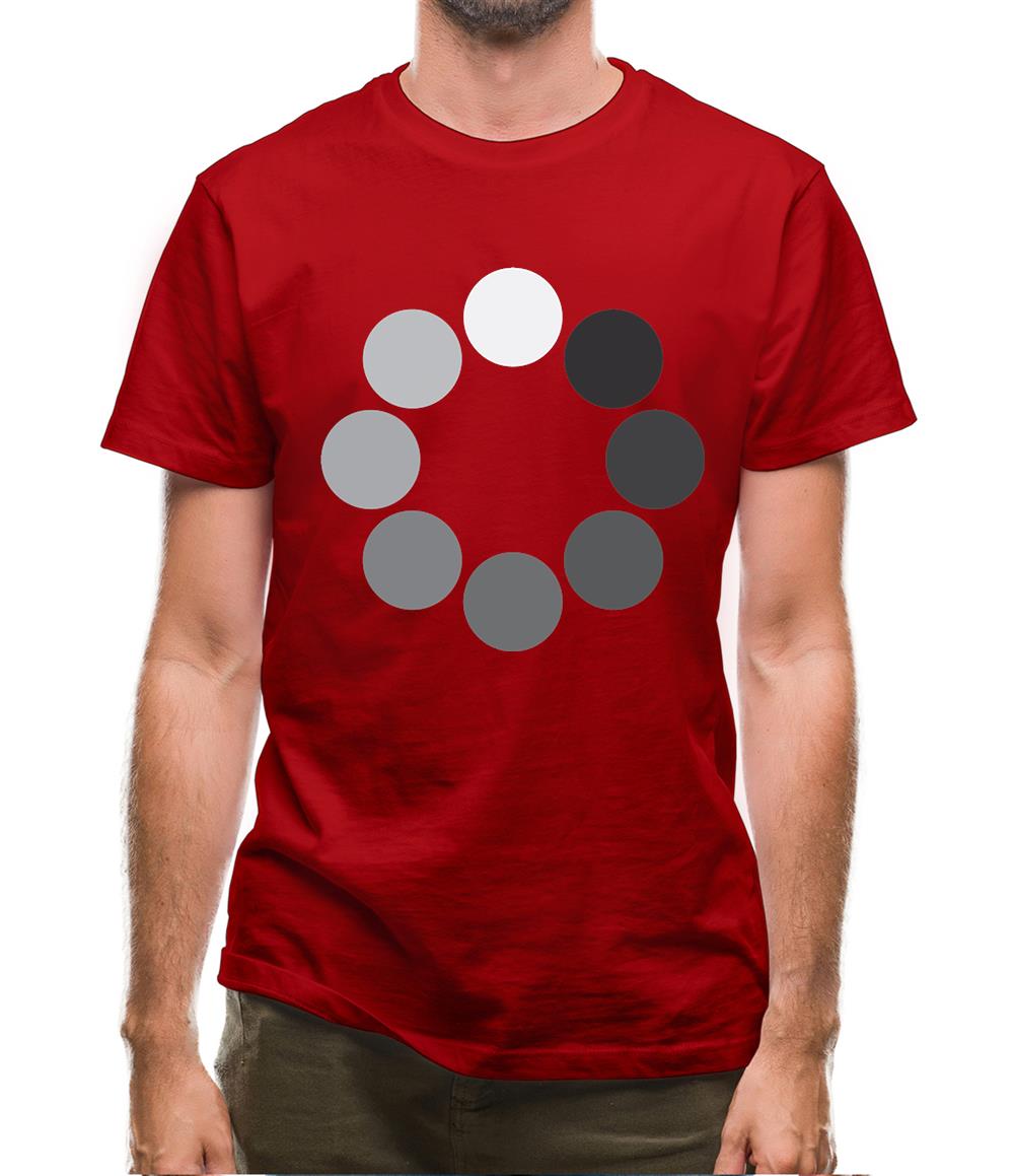 Loading Screen Buffering Circles Mens T-Shirt Loading Screen Buffering Circles Mens T-Shirt