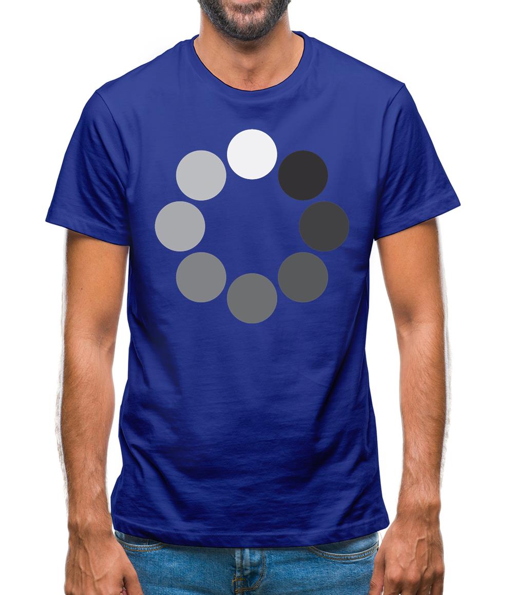 Loading Screen Buffering Circles Mens T-Shirt Loading Screen Buffering Circles Mens T-Shirt