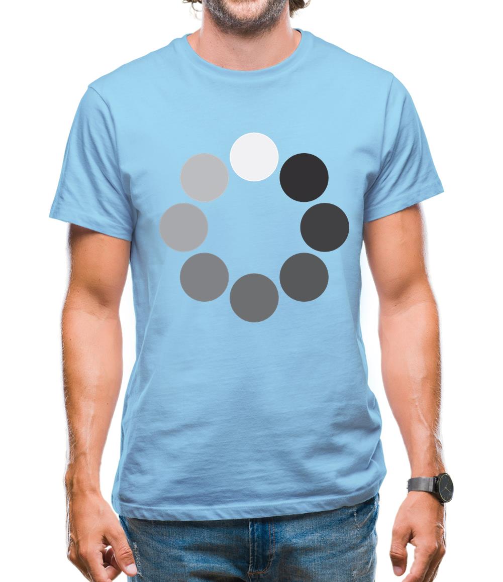 Loading Screen Buffering Circles Mens T-Shirt Loading Screen Buffering Circles Mens T-Shirt