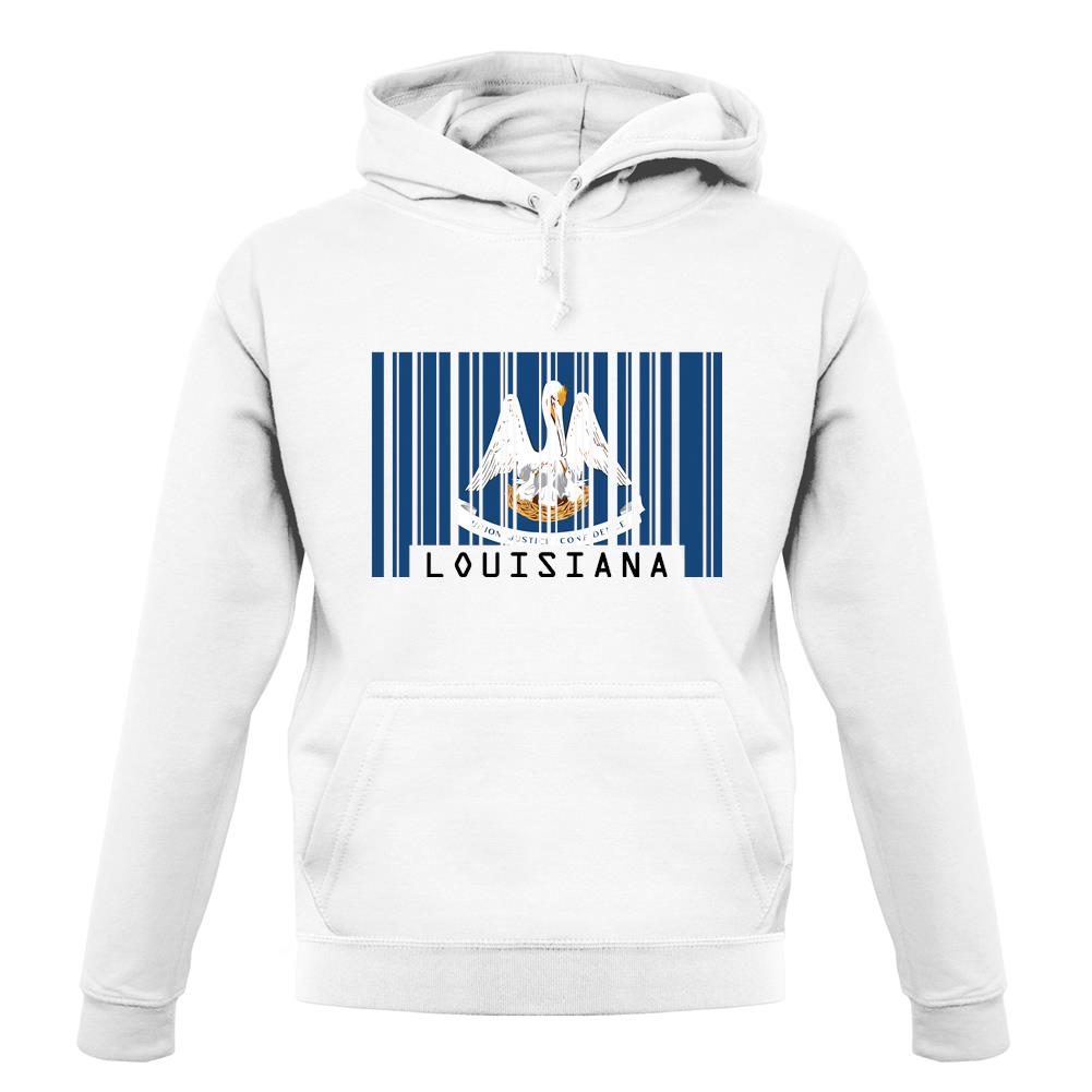 Louisiana Barcode Style Flag unisex hoodie Louisiana Barcode Style Flag unisex hoodie