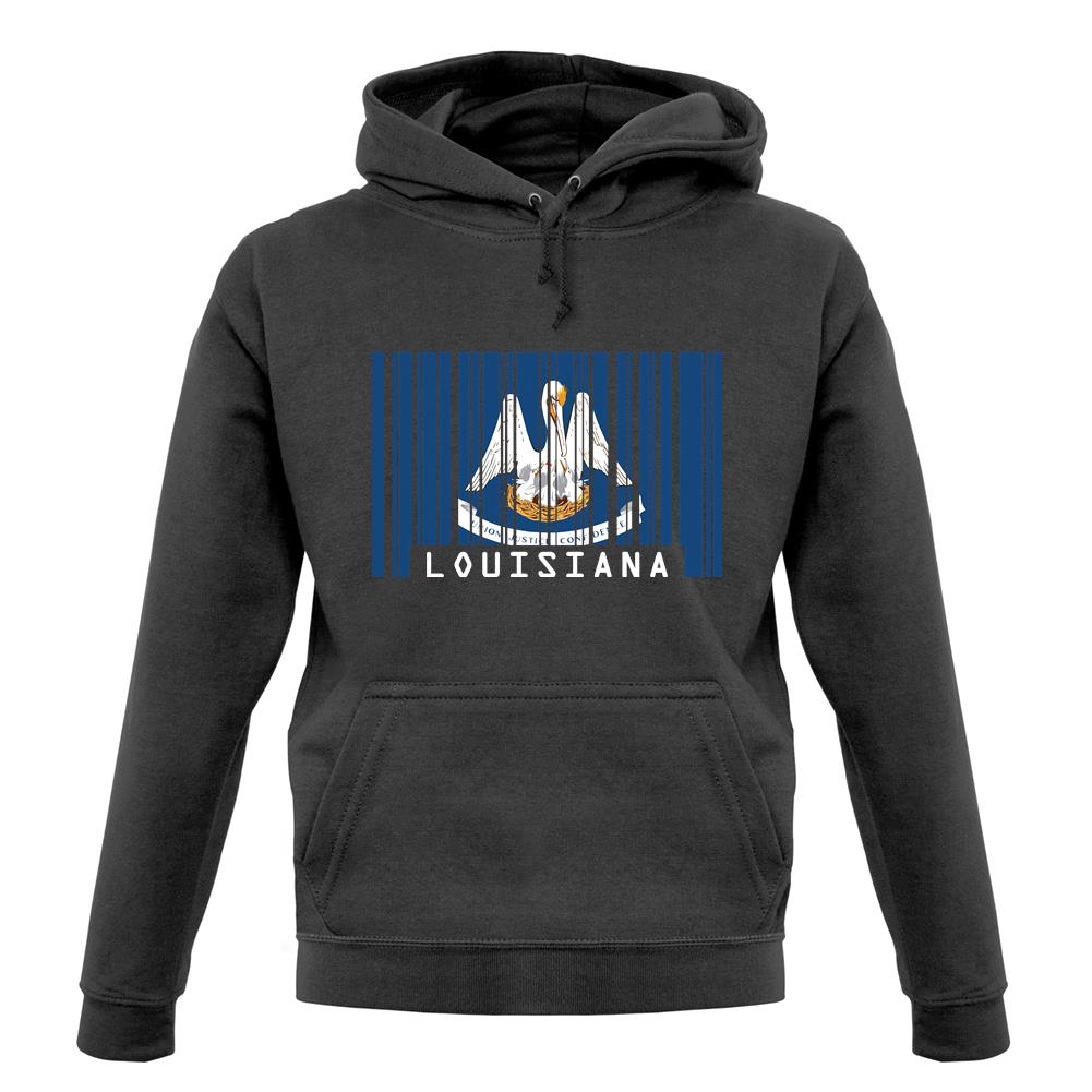 Louisiana Barcode Style Flag unisex hoodie Louisiana Barcode Style Flag unisex hoodie