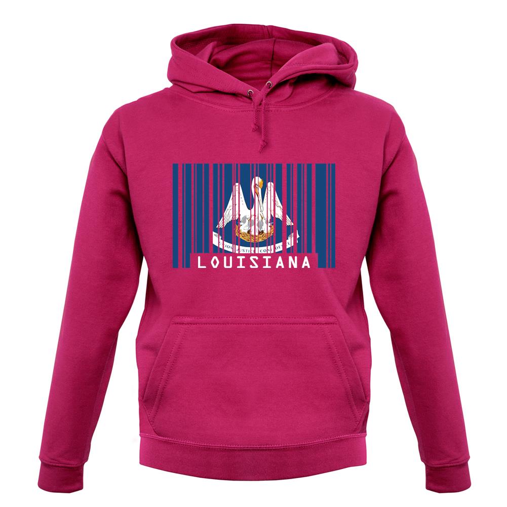 Louisiana Barcode Style Flag unisex hoodie Louisiana Barcode Style Flag unisex hoodie