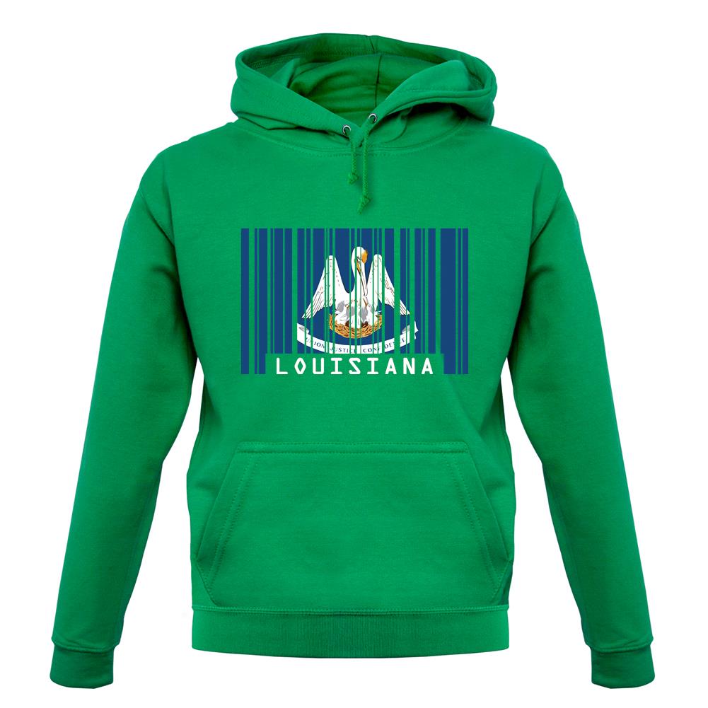 Louisiana Barcode Style Flag unisex hoodie Louisiana Barcode Style Flag unisex hoodie