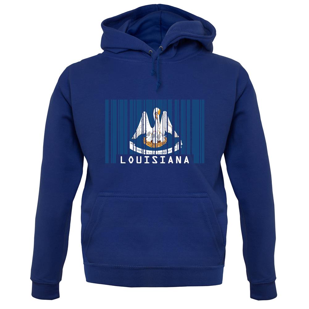 Louisiana Barcode Style Flag unisex hoodie Louisiana Barcode Style Flag unisex hoodie
