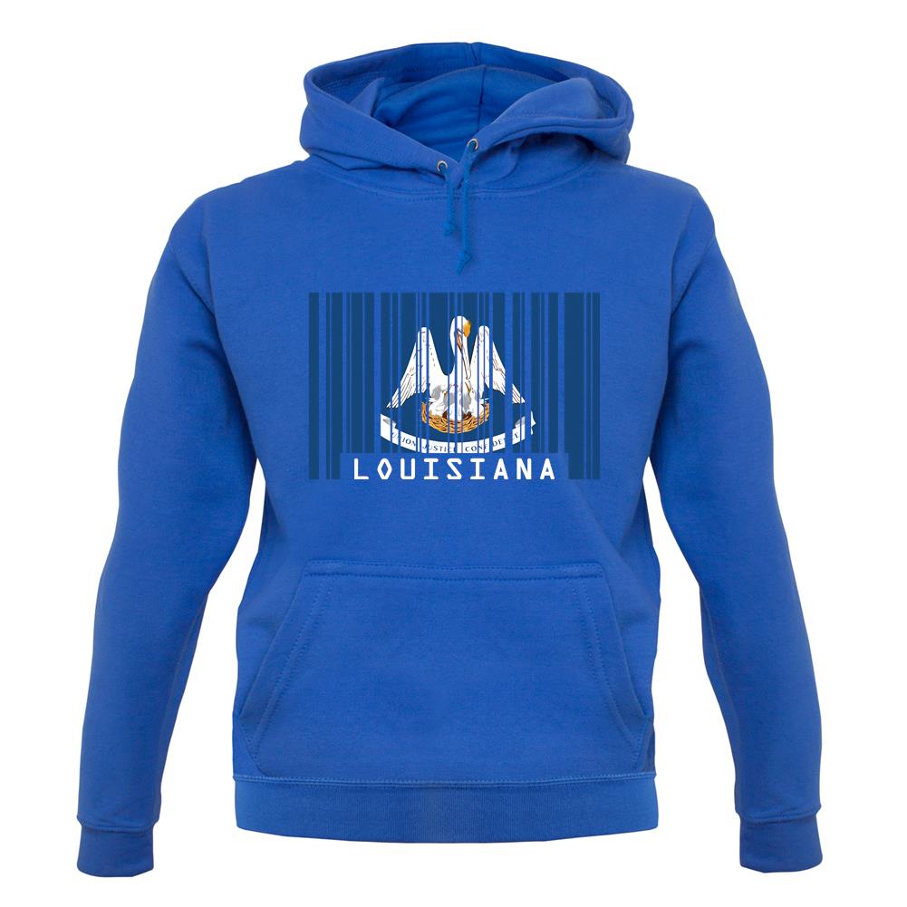 Louisiana Barcode Style Flag unisex hoodie Louisiana Barcode Style Flag unisex hoodie