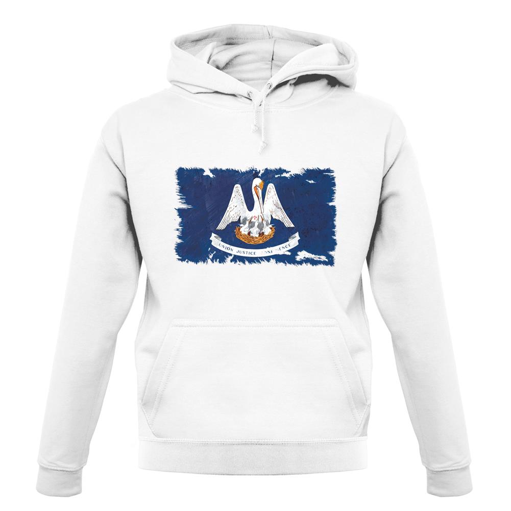 Louisiana Grunge Style Flag unisex hoodie Louisiana Grunge Style Flag unisex hoodie