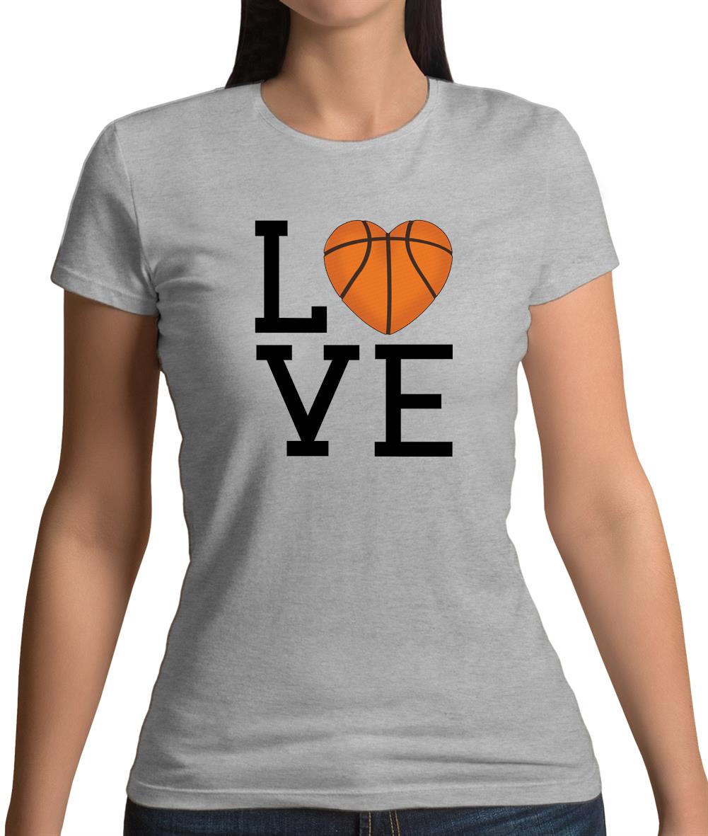 I Love Basketball Womens T-Shirt I Love Basketball Womens T-Shirt