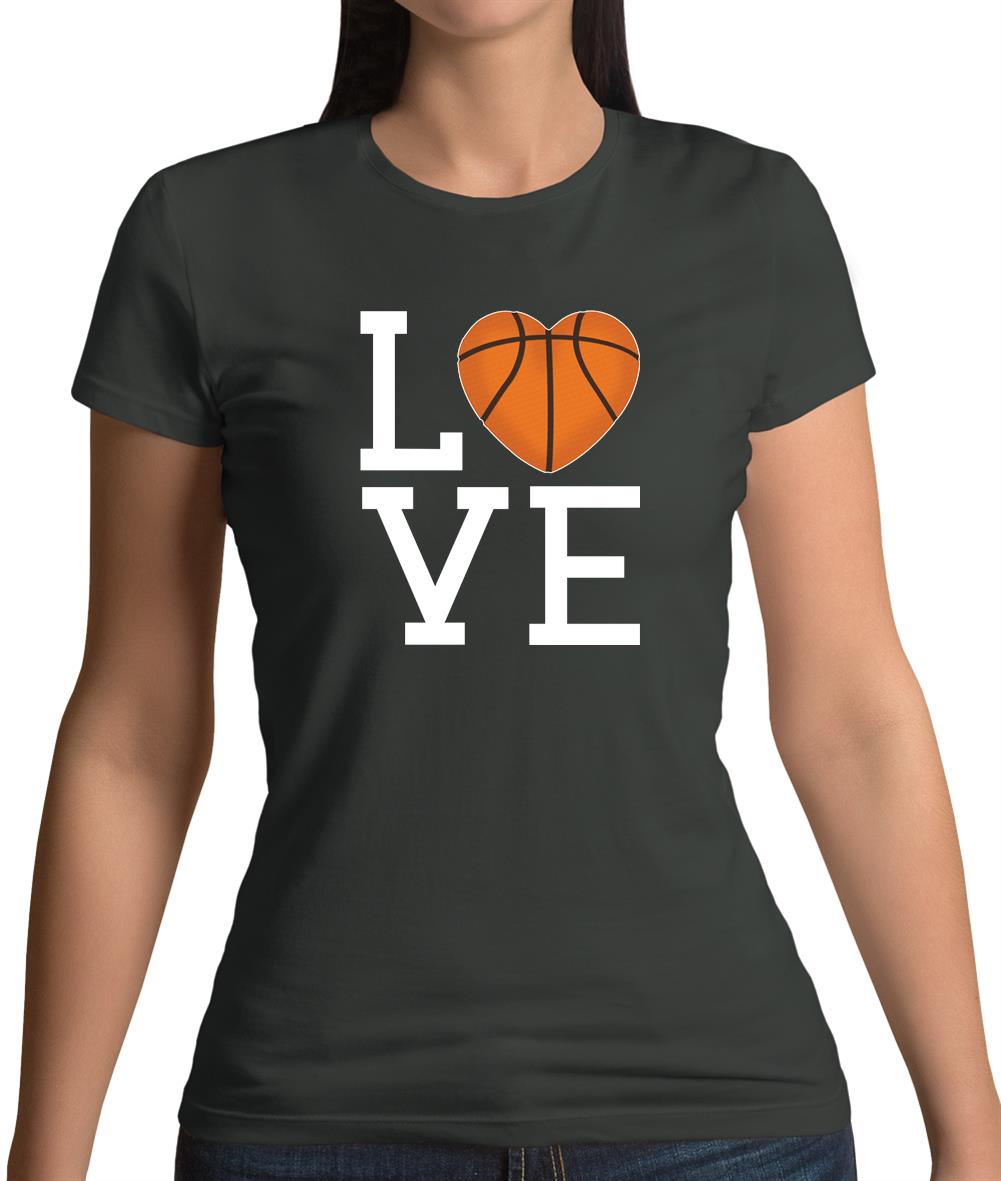 I Love Basketball Womens T-Shirt I Love Basketball Womens T-Shirt