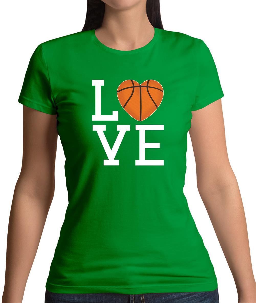 I Love Basketball Womens T-Shirt I Love Basketball Womens T-Shirt