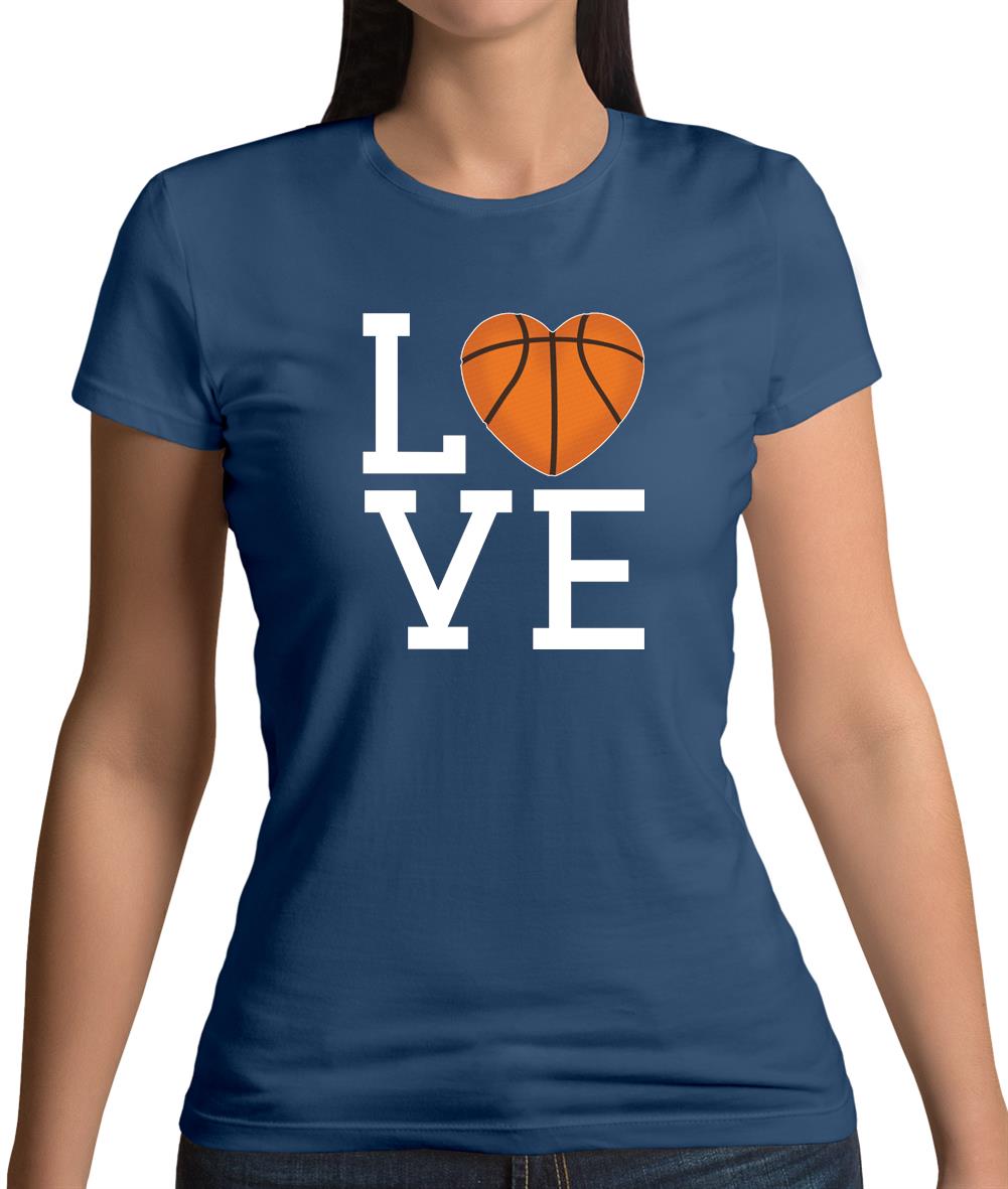 I Love Basketball Womens T-Shirt I Love Basketball Womens T-Shirt