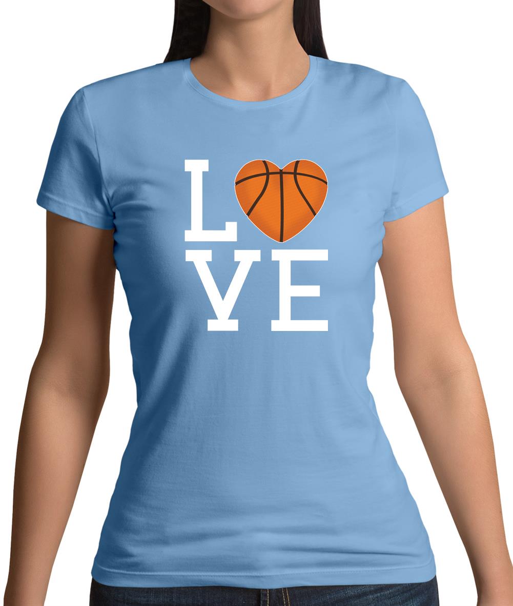 I Love Basketball Womens T-Shirt I Love Basketball Womens T-Shirt