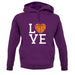 I Love Basketball Unisex Hoodie I Love Basketball Unisex Hoodie