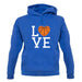 I Love Basketball Unisex Hoodie I Love Basketball Unisex Hoodie