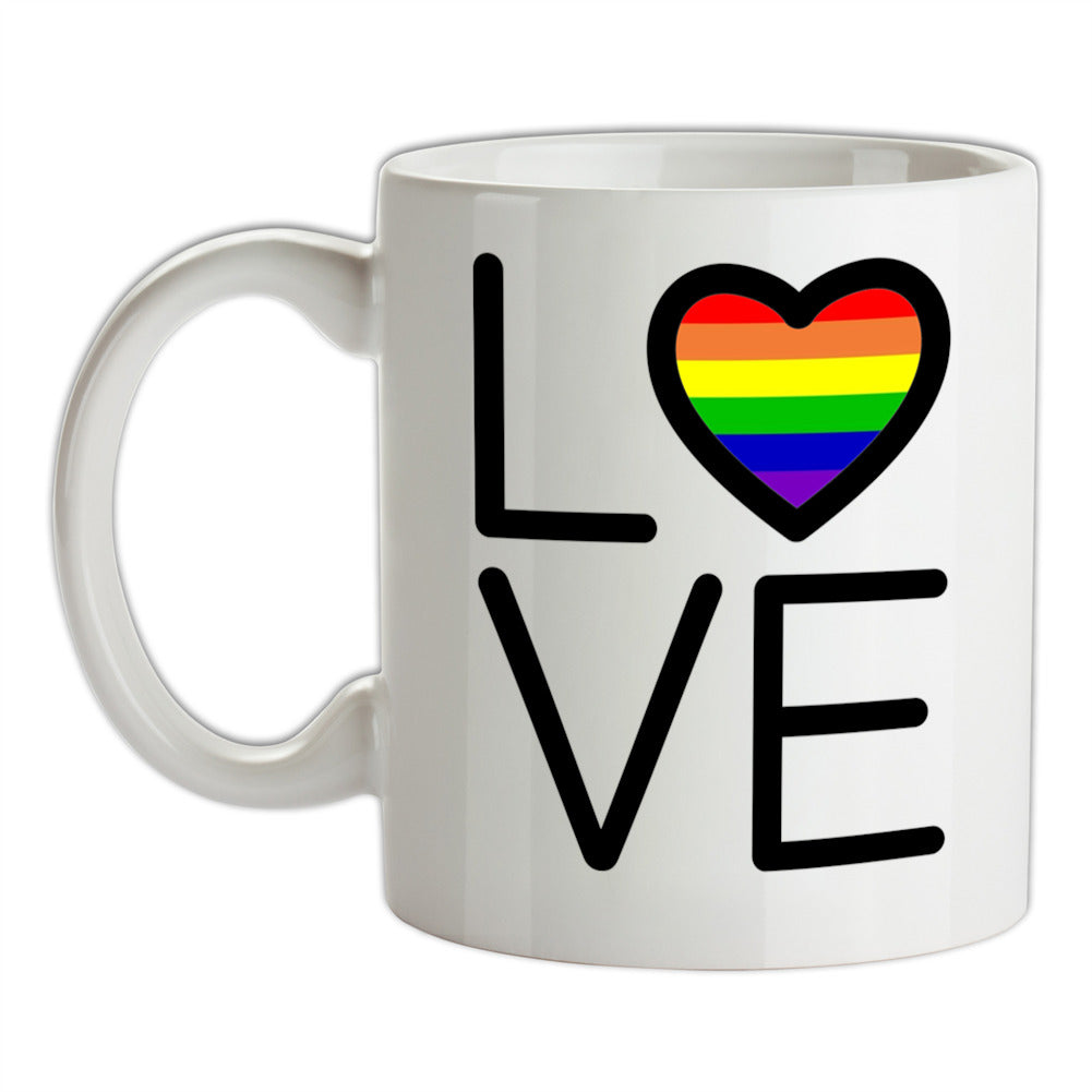 Love-Pride Flag Ceramic Mug