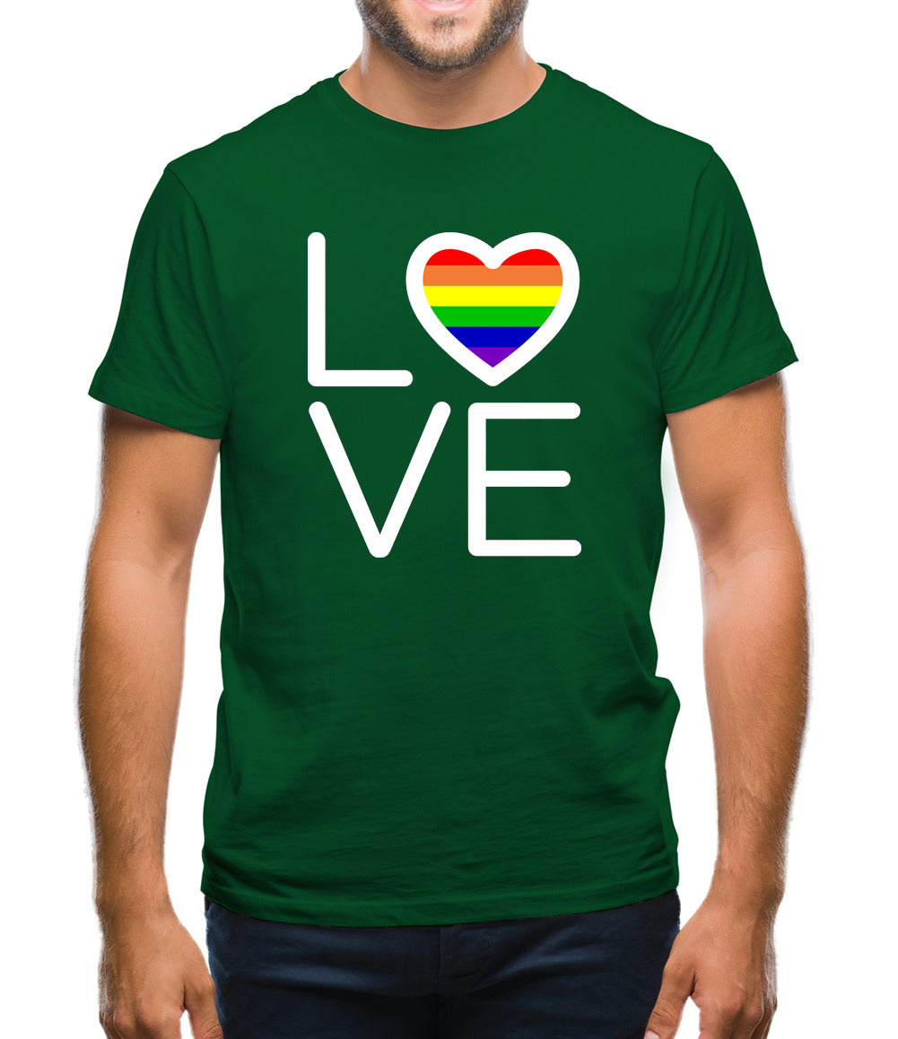 Love-Pride Flag Mens T-Shirt Love-Pride Flag Mens T-Shirt