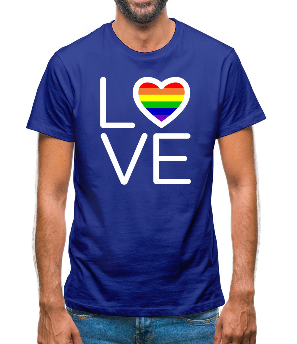 Love-Pride Flag Mens T-Shirt Love-Pride Flag Mens T-Shirt