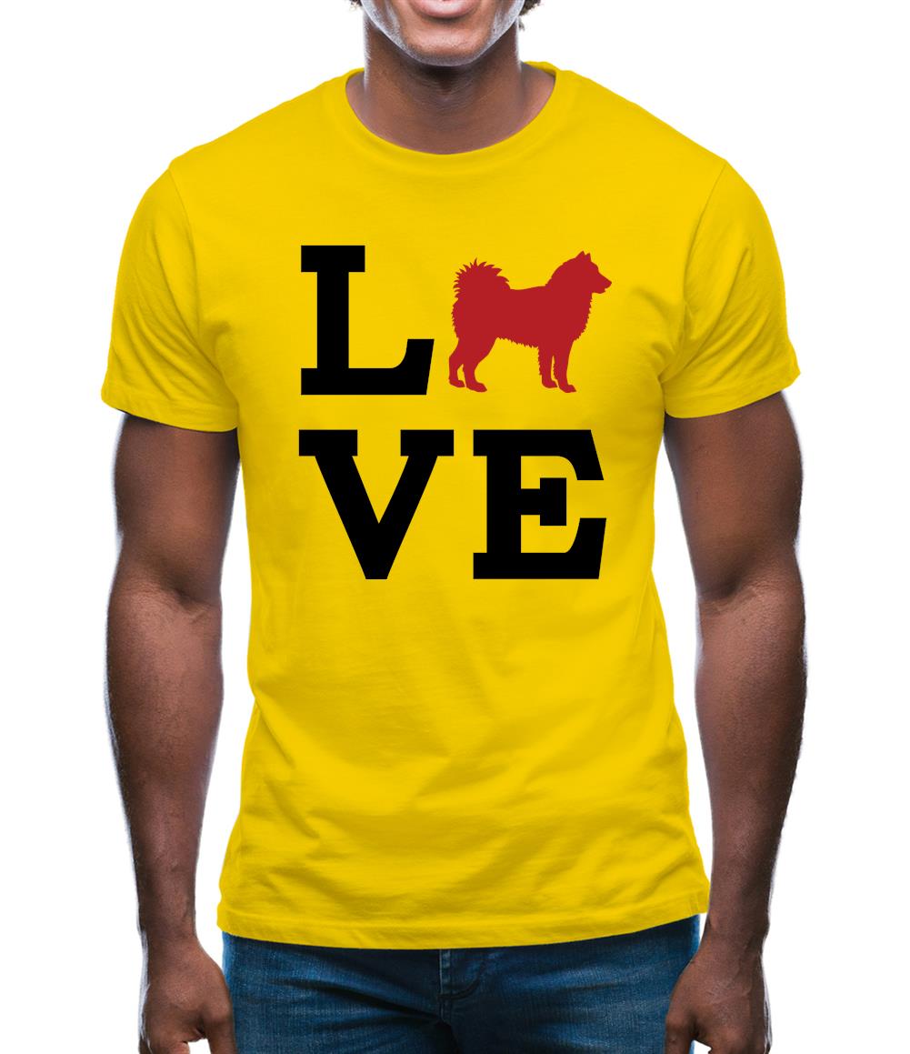 Love Alaskan Malamute Dog Silhouette Mens T-Shirt Love Alaskan Malamute Dog Silhouette Mens T-Shirt