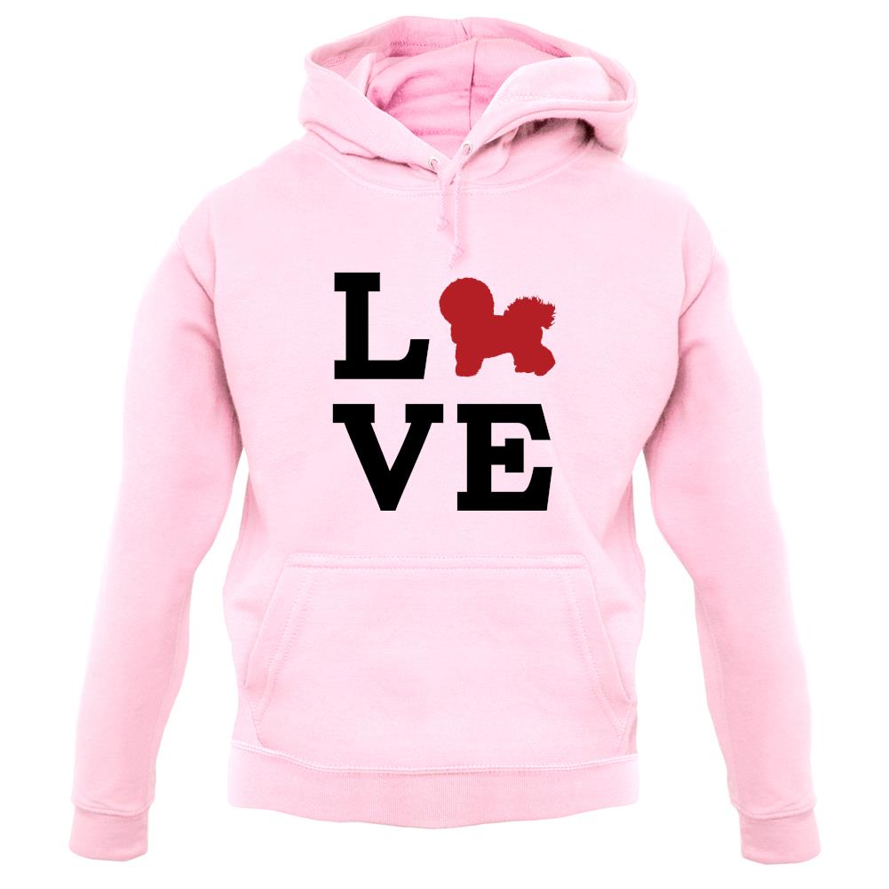 Love Bichons Frise Dog Silhouette unisex hoodie Love Bichons Frise Dog Silhouette unisex hoodie