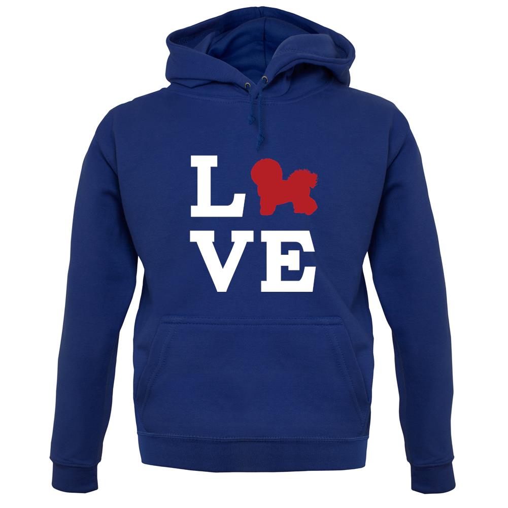 Love Bichons Frise Dog Silhouette unisex hoodie Love Bichons Frise Dog Silhouette unisex hoodie