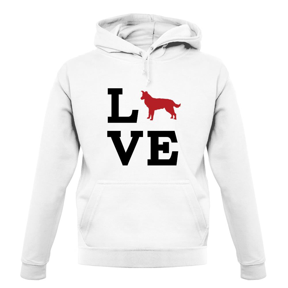 Love Border Collie Dog Silhouette unisex hoodie Love Border Collie Dog Silhouette unisex hoodie