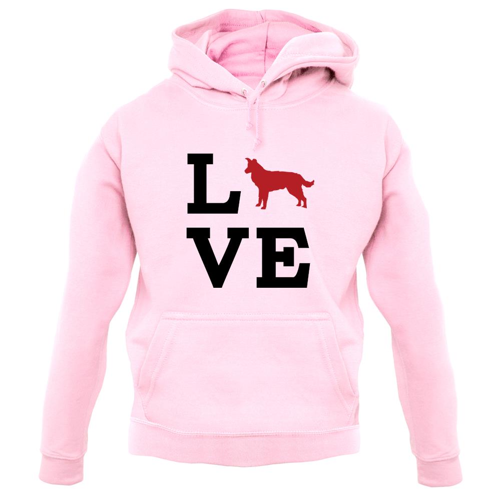 Love Border Collie Dog Silhouette unisex hoodie Love Border Collie Dog Silhouette unisex hoodie