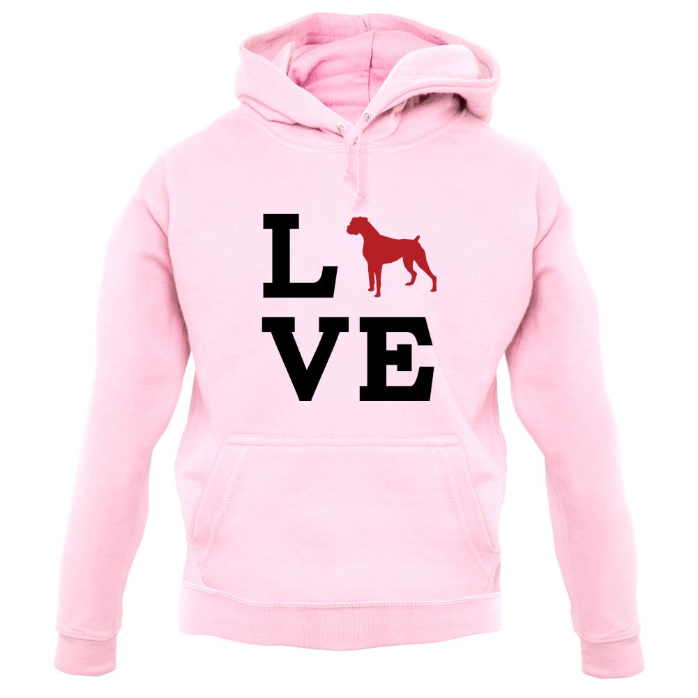 Love Boxer Dog Silhouette unisex hoodie Love Boxer Dog Silhouette unisex hoodie