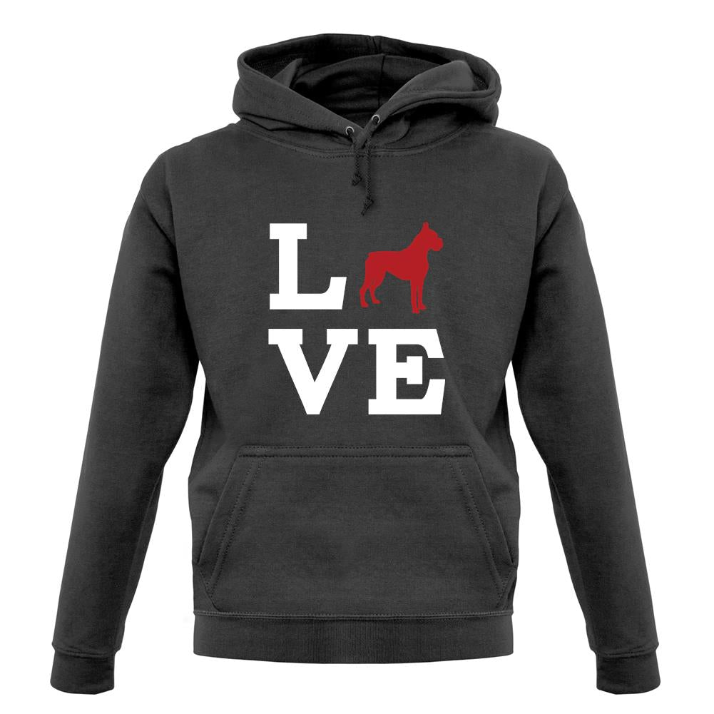 Love Cane Corso Dog Silhouette unisex hoodie Love Cane Corso Dog Silhouette unisex hoodie
