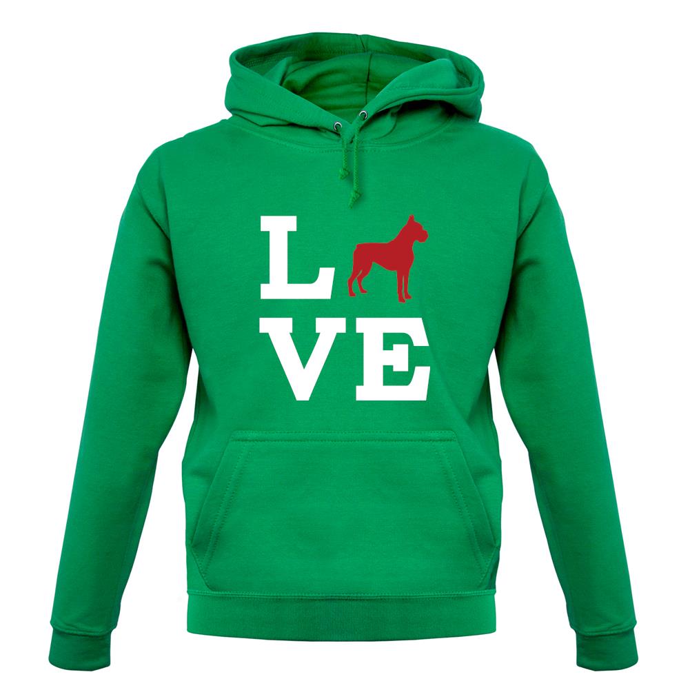 Love Cane Corso Dog Silhouette unisex hoodie Love Cane Corso Dog Silhouette unisex hoodie