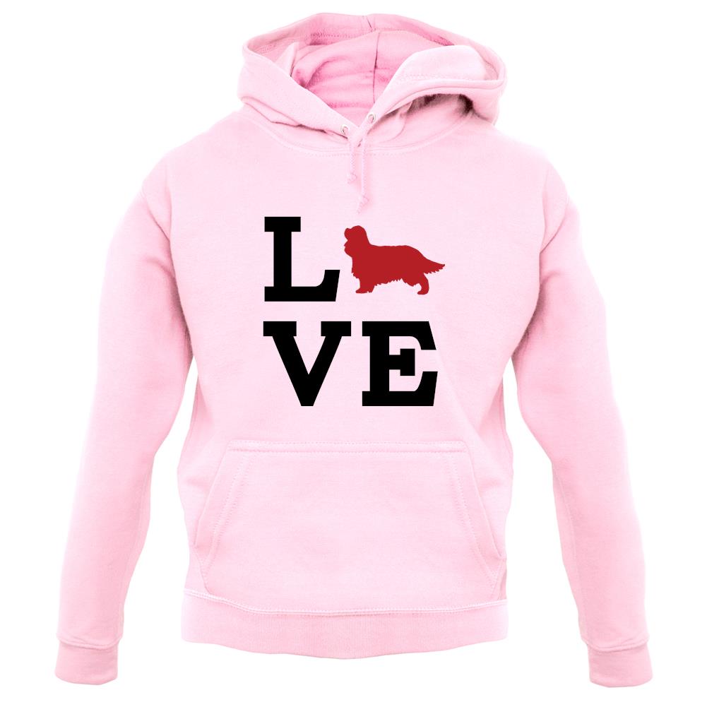 Love Cavalier Dog Silhouette unisex hoodie Love Cavalier Dog Silhouette unisex hoodie