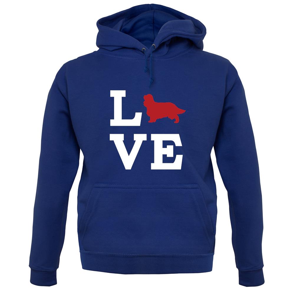 Love Cavalier Dog Silhouette unisex hoodie Love Cavalier Dog Silhouette unisex hoodie