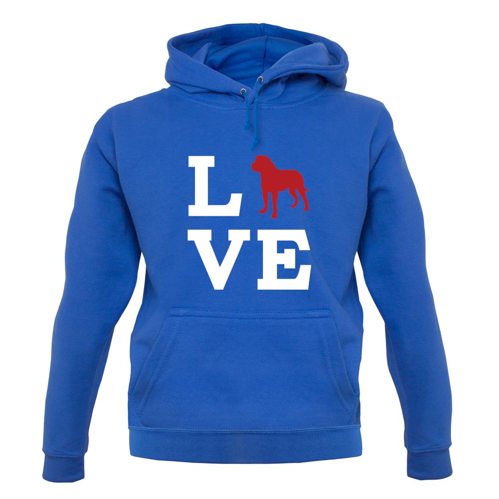 Love Dogue De Bourdeau Dog Silhouette unisex hoodie Love Dogue De Bourdeau Dog Silhouette unisex hoodie