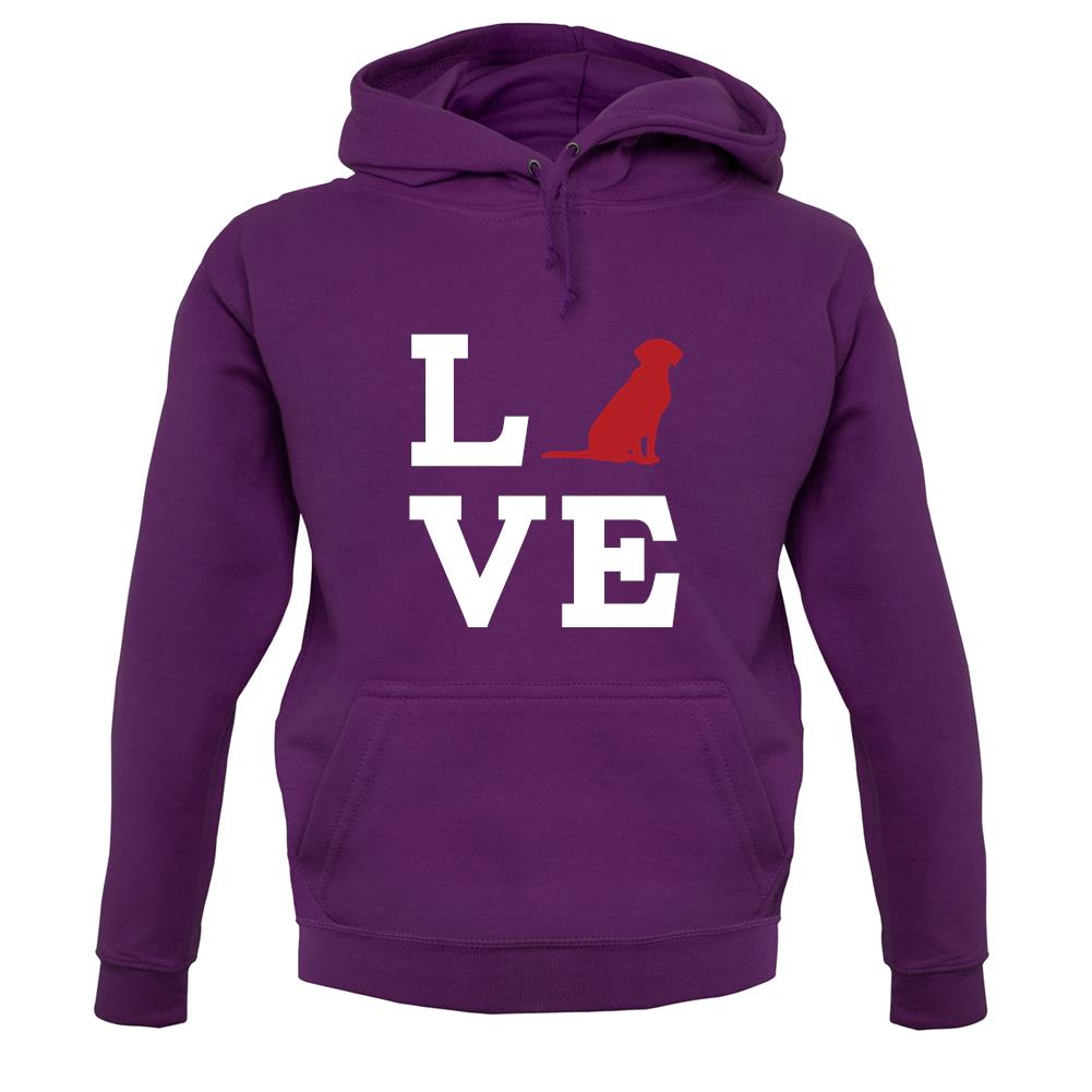 Love Labrador Dog Silhouette unisex hoodie Love Labrador Dog Silhouette unisex hoodie