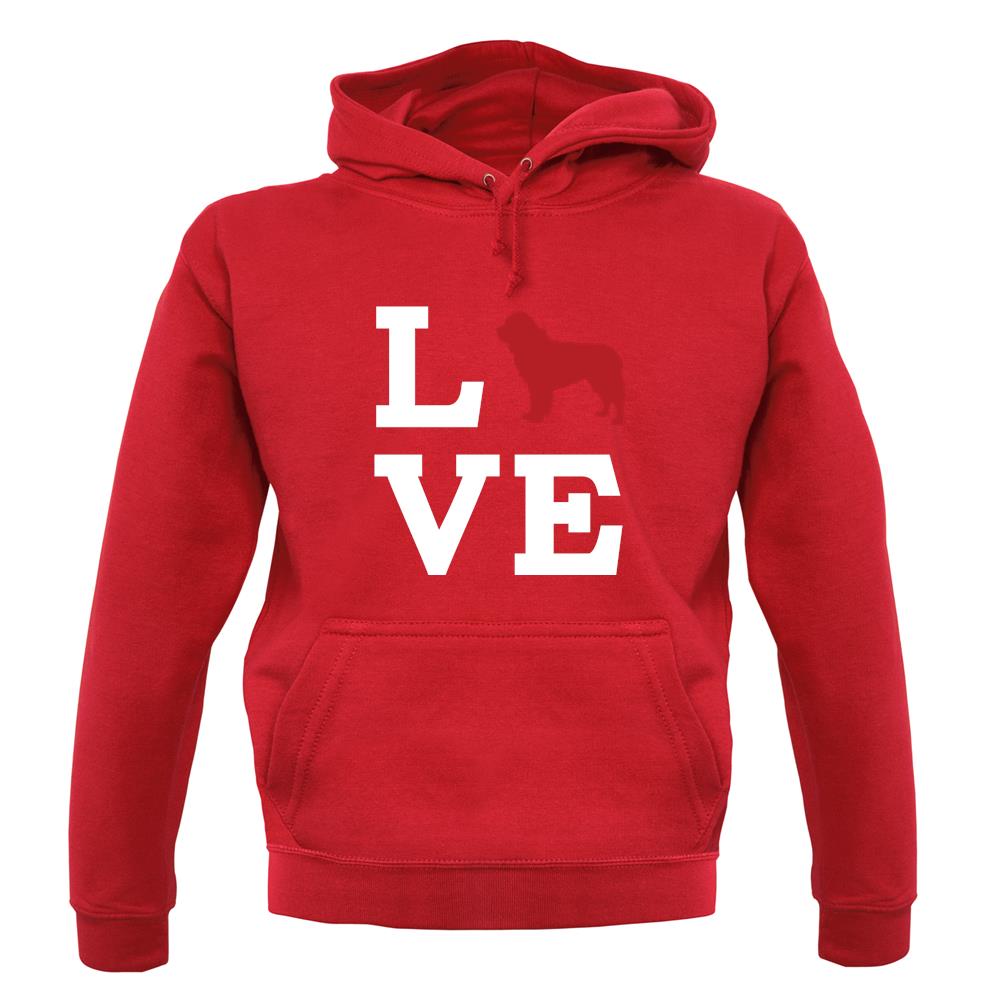Love Newfoundland Dog Silhouette unisex hoodie Love Newfoundland Dog Silhouette unisex hoodie