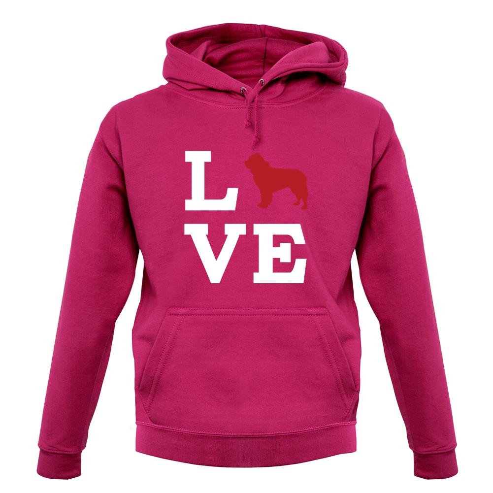Love Newfoundland Dog Silhouette unisex hoodie Love Newfoundland Dog Silhouette unisex hoodie