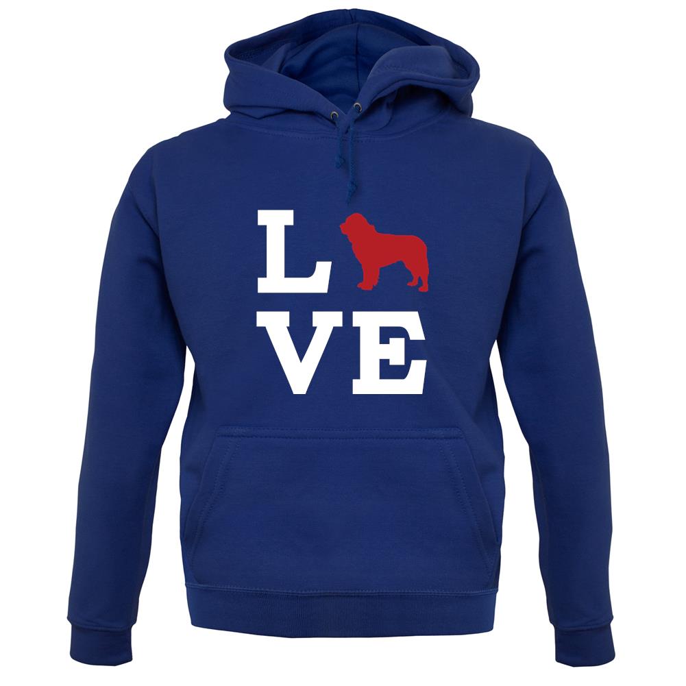 Love Newfoundland Dog Silhouette unisex hoodie Love Newfoundland Dog Silhouette unisex hoodie