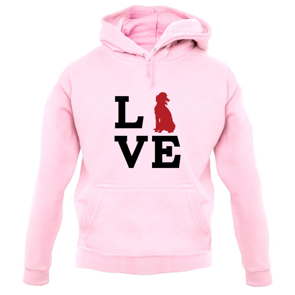 Love Poodle Dog Silhouette unisex hoodie Love Poodle Dog Silhouette unisex hoodie