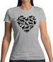 Love Heart Horse Womens T-Shirt Love Heart Horse Womens T-Shirt
