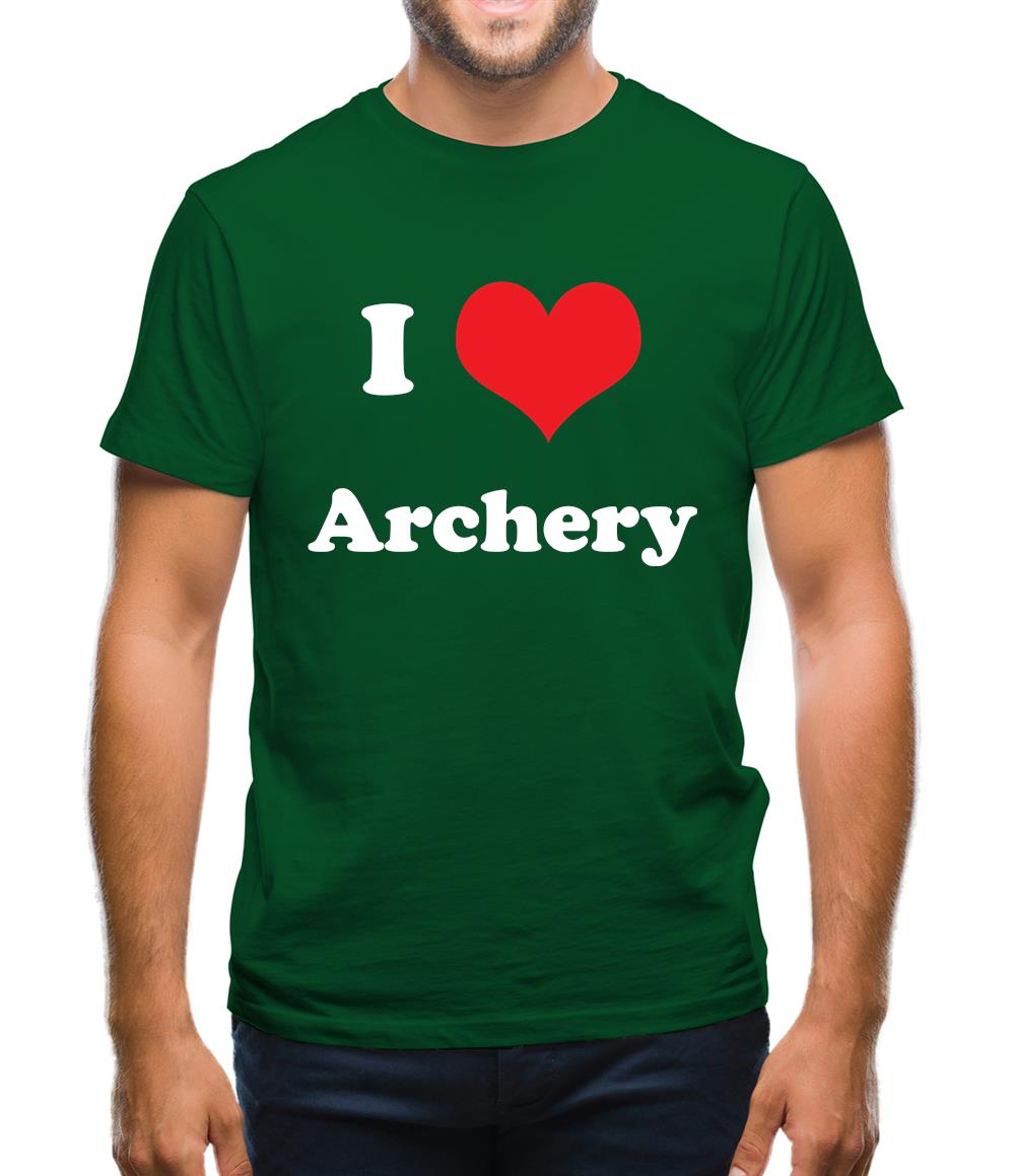 I Love Archery Mens T-Shirt I Love Archery Mens T-Shirt